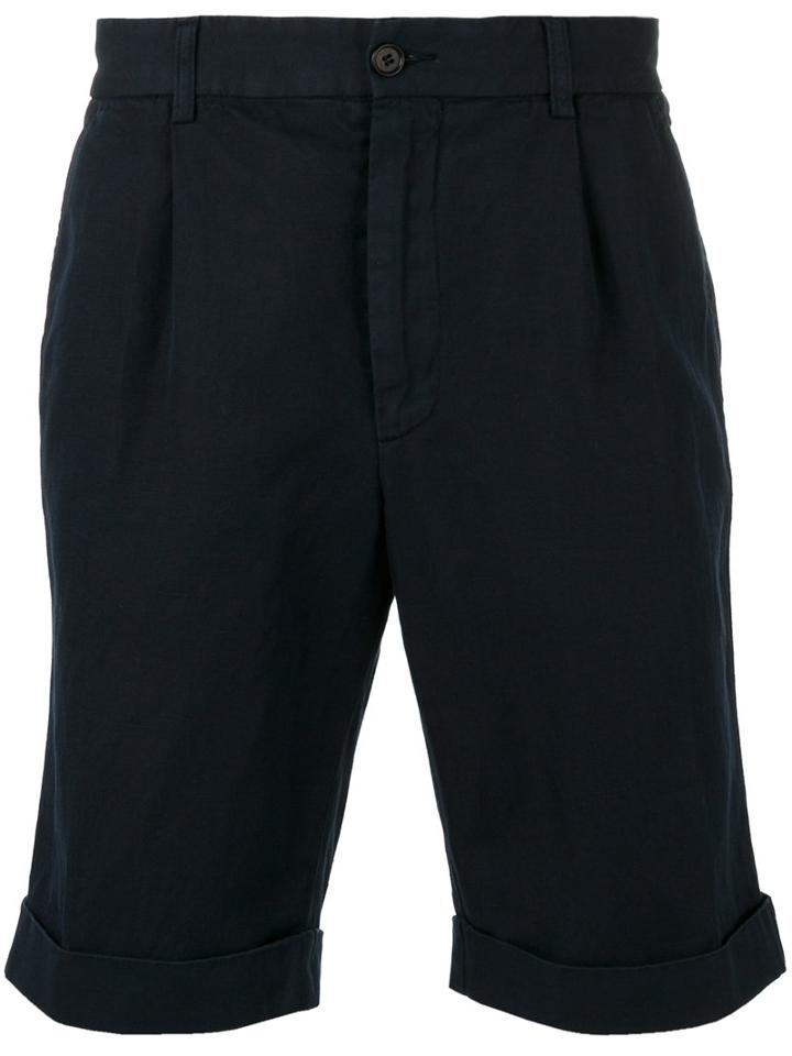 Aspesi - Bermuda Shorts - Men - Cotton/linen/flax - 52, Blue, Cotton/linen/flax