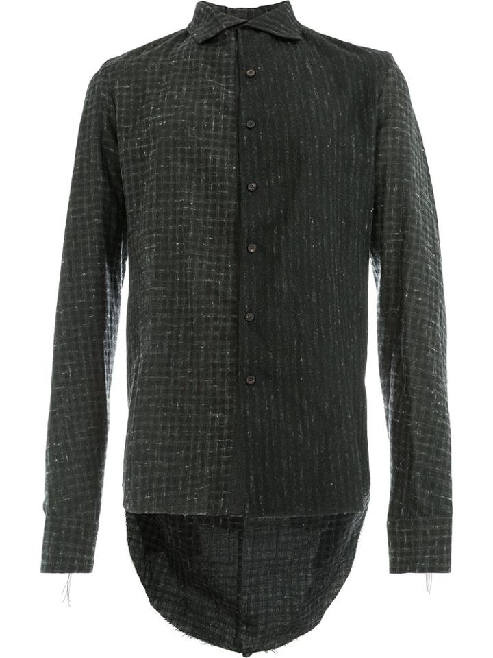 Cedric Jacquemyn Printed High Low Shirt - Black