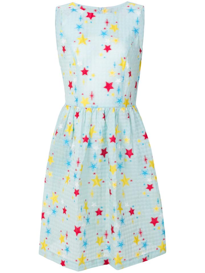 Ultràchic Star Jacquard Dress - Blue