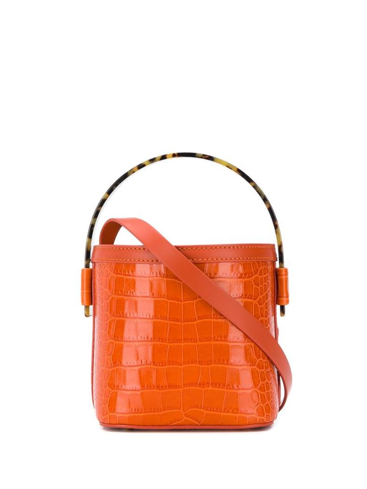 Nico Giani Croc Effect Bucket Bag - Brown