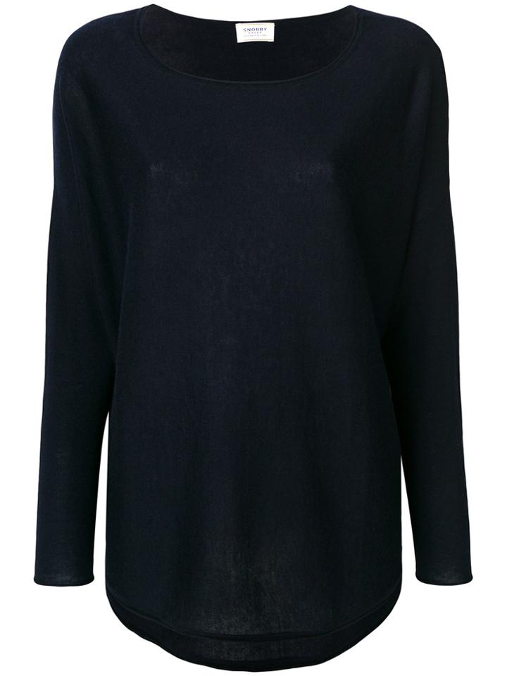 Snobby Sheep Crew Neck Jumper - Black