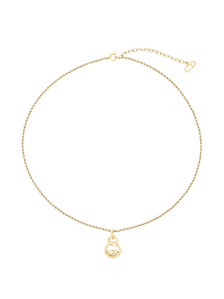 Christian Dior Pre-owned Cd Necklace - Gold