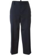 Dsquared2 - High Rise Trousers - Women - Polyester/spandex/elastane/virgin Wool - 38, Blue, Polyester/spandex/elastane/virgin Wool