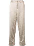Berwich Straight Cropped Trousers - Neutrals
