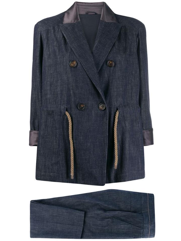 Brunello Cucinelli Two-piece Trouser Suit - Blue