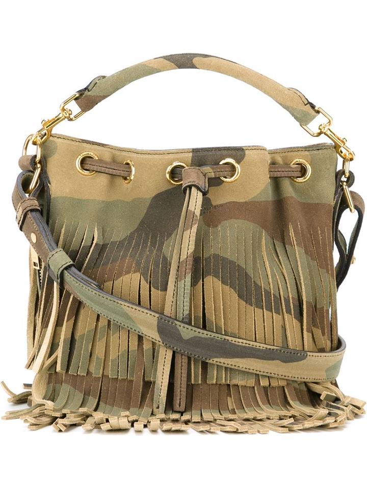 Saint Laurent 'emmanuelle' Bucket Shoulder Bag, Women's, Green