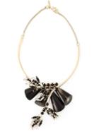 Marni Embellished Necklace, Women's, Black, Metal Other/acetate/glass