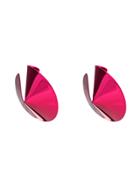 Gaviria Pink Fortune Cookie Earrings - Pink & Purple