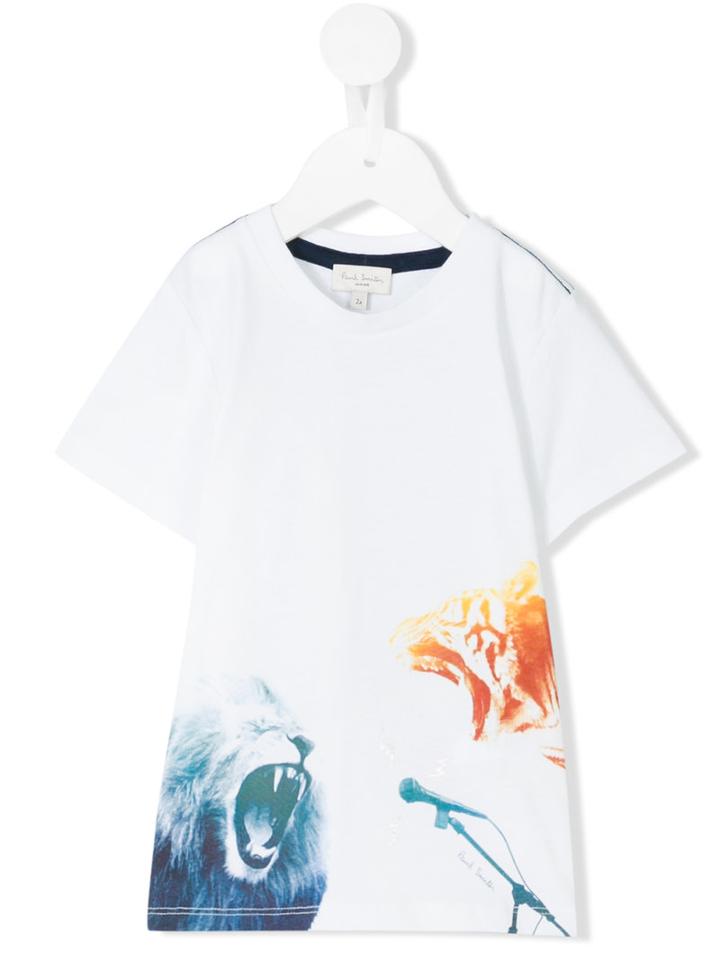 Paul Smith Junior - Printed T-shirt - Kids - Cotton - 36 Mth, White