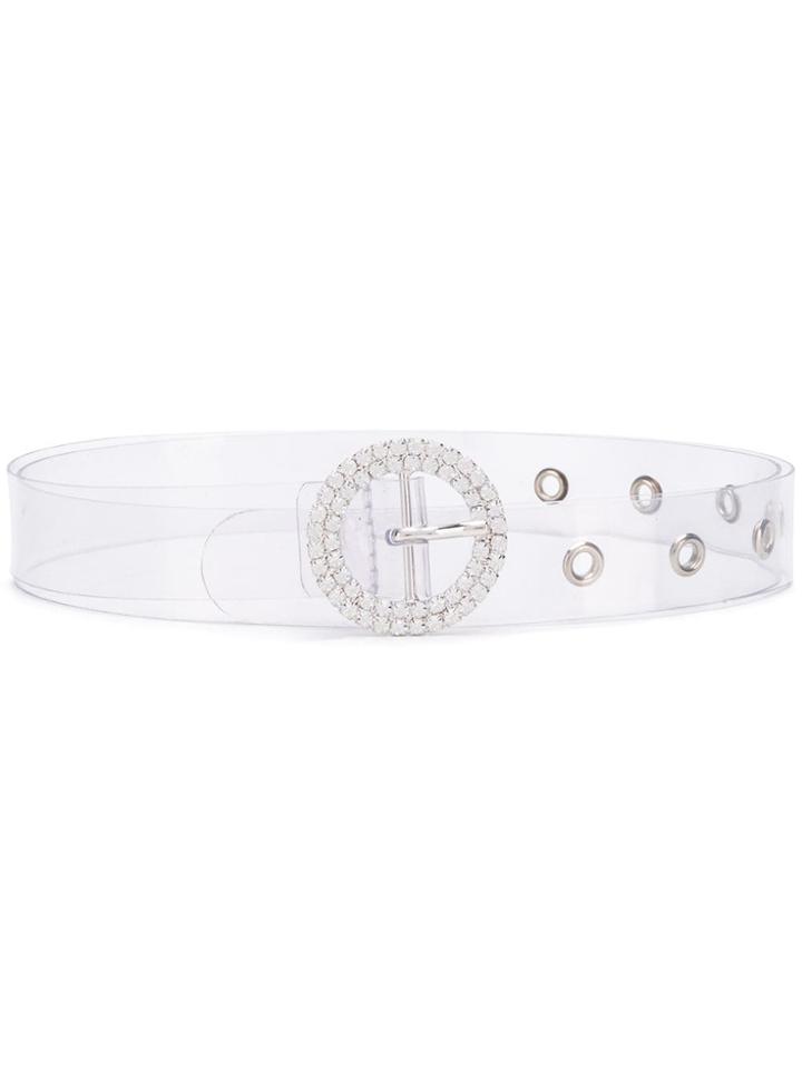 B-low The Belt Embellished Buckle Belt - Black Silver
