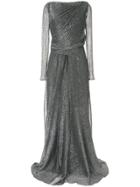 Talbot Runhof Ross Draped Gown - Metallic
