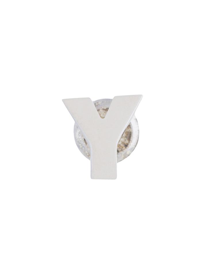 Mehem Y Letter Earring - Metallic