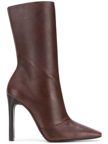 Yeezy Season 7 Square Toe Boots - Brown