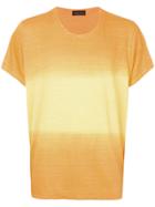 Roberto Collina Dégradé T-shirt - Yellow & Orange
