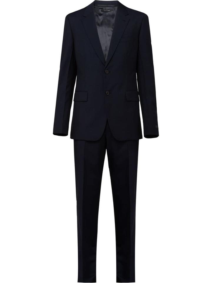 Prada Single-breasted Two-piece Suit - Blue