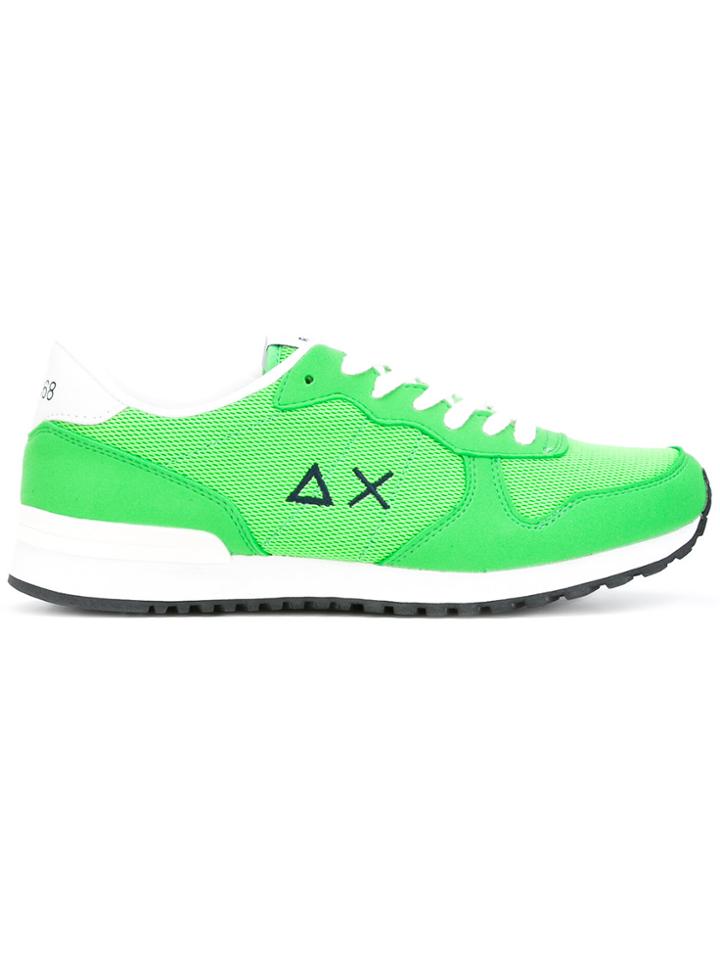 Sun 68 Lace-up Sneakers - Green