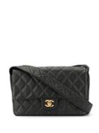 Chanel Pre-owned Diamond Quilted Flap Shoulder Bag - Black