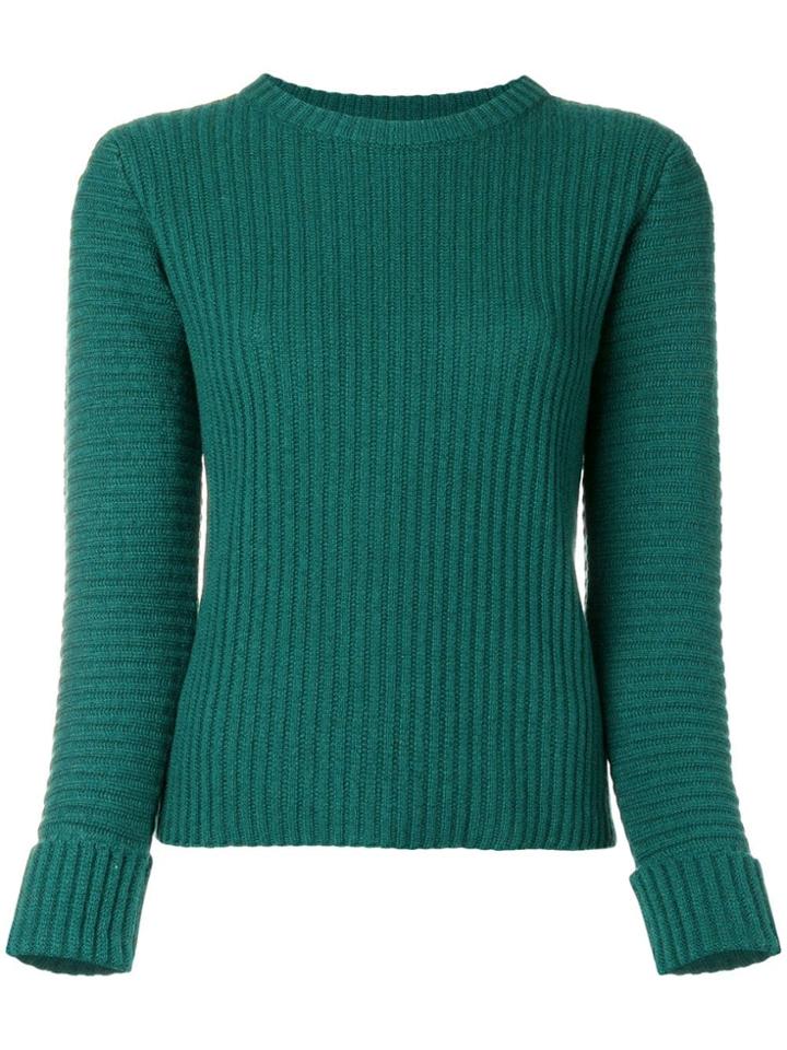 Lamberto Losani Round Neck Jumper - Green