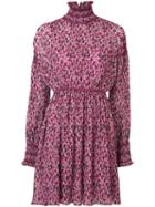 Zac Zac Posen - Printed 'majorie' Dress - Women - Silk - 8, Pink/purple, Silk