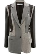 Jw Anderson Patchwork Tailored Jacket - Grey