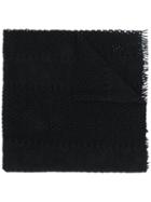 Zucca Open Knit Scarf - Black