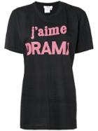 Area J'aime Drama Perforated T-shirt - Black
