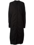 Pal Offner Long Shirt Coat, Women's, Size: 2, Black, Cotton