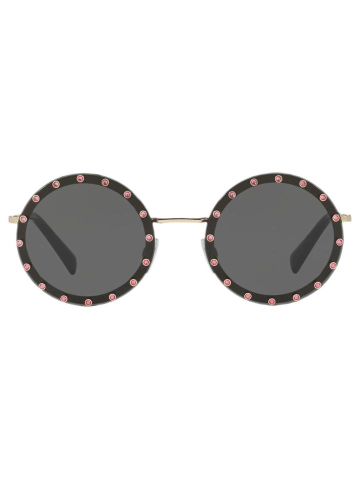 Valentino Eyewear Óculos De Sol Valentino, Modelo Va2010b. - Black