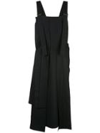 Yohji Yamamoto Pleated Suspender Dress - Black