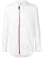 Thom Browne Hooded Zip-front Oxford Shirt - White