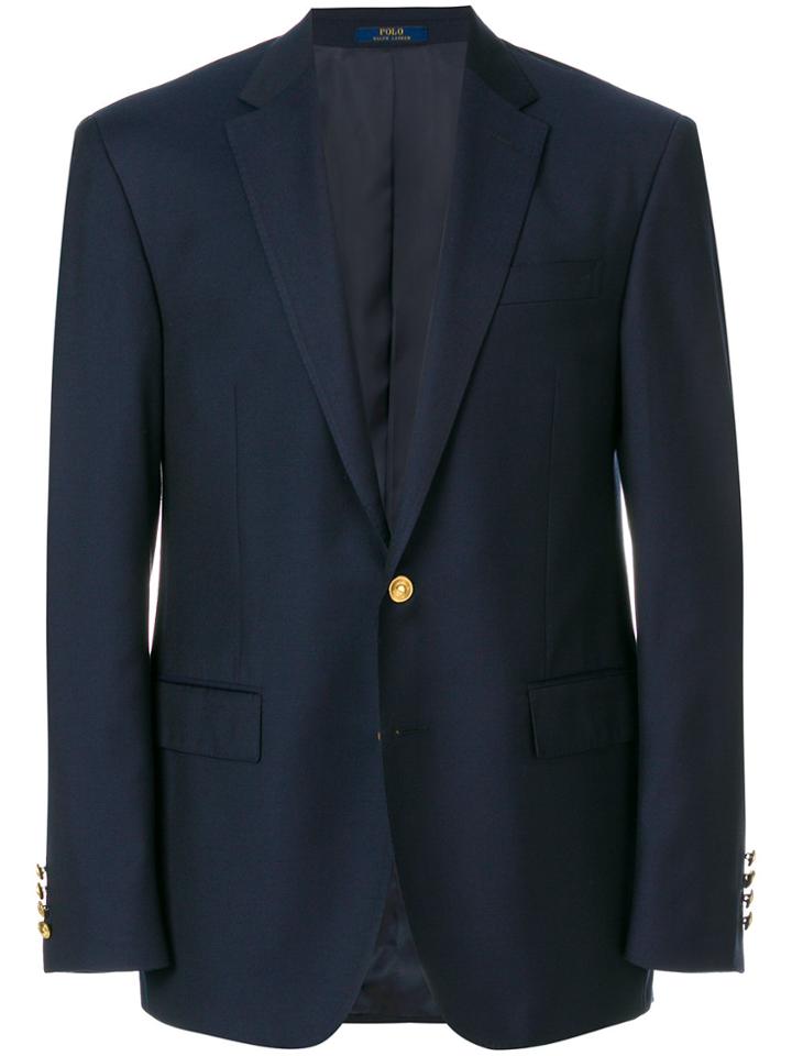 Ralph Lauren Fitted Formal Blazer - Blue