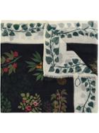 Oscar De La Renta Botanical Branches Print Scarf - Blue