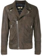 S.w.o.r.d 6.6.44 Zipped Biker Jacket - Brown
