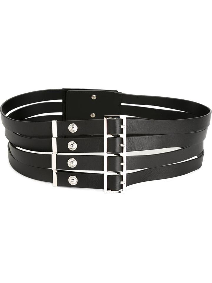 Versus Silver-tone Multiple Straps Belt