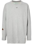Off-white Industrial Stripe Sweatshirt - Grey