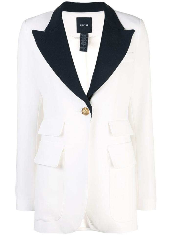 Smythe Straight Fit Blazer - White