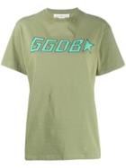 Golden Goose Logo Print Crew Neck T-shirt - Green