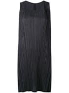 Pleats Please By Issey Miyake - Pleated Shift Dress - Women - Polyester - 5, Women's, Blue, Polyester