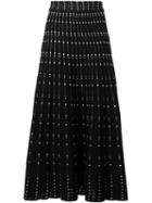 Alexander Mcqueen A-line Skirt, Women's, Size: Xs, Black, Viscose/polyester/cotton/polyamide