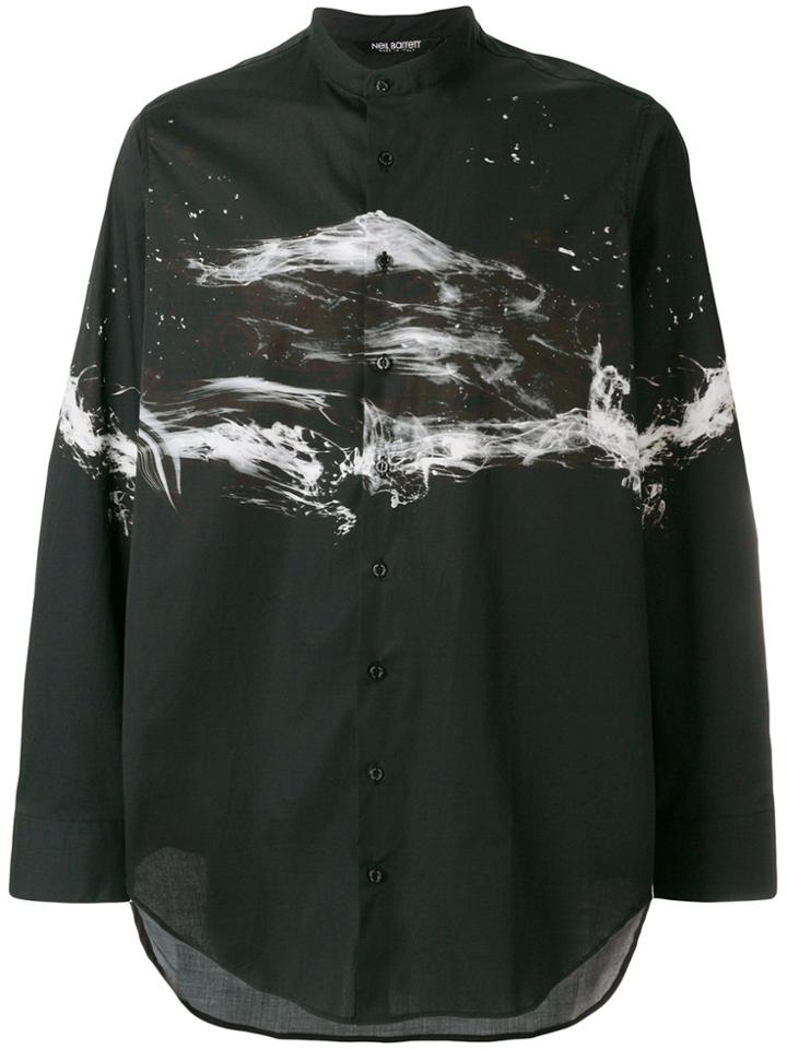 Neil Barrett Graphic Print Shirt - Black
