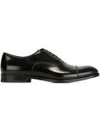 Doucal S Classic Oxford Shoes, Men's, Size: 41.5, Black, Leather