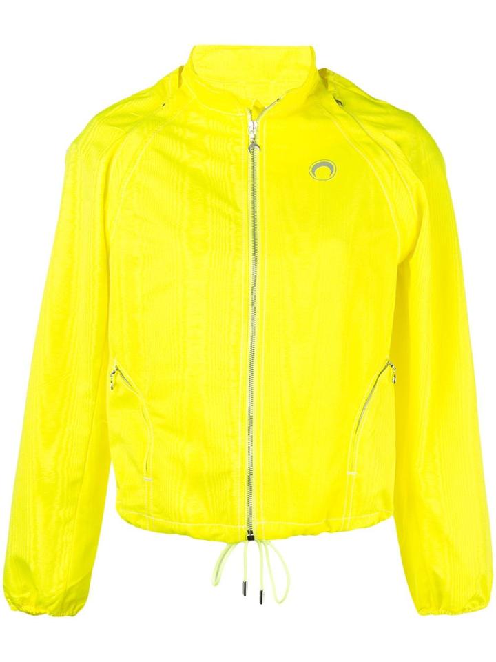 Marine Serre Moiré Bomber Jacket - Yellow