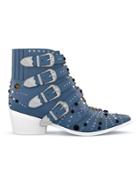 Toga Pulla Customisable Aj006 Elvis Boots - Blue