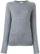 Equipment Hem Detail Sweatshirt, Women's, Size: Large, Grey, Polyester/cashmere/wool