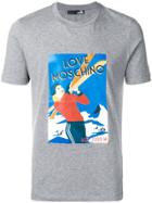 Love Moschino Graphic Print T-shirt - Grey