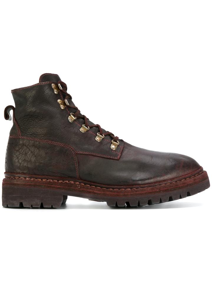 Guidi Distressed Workboots - Brown