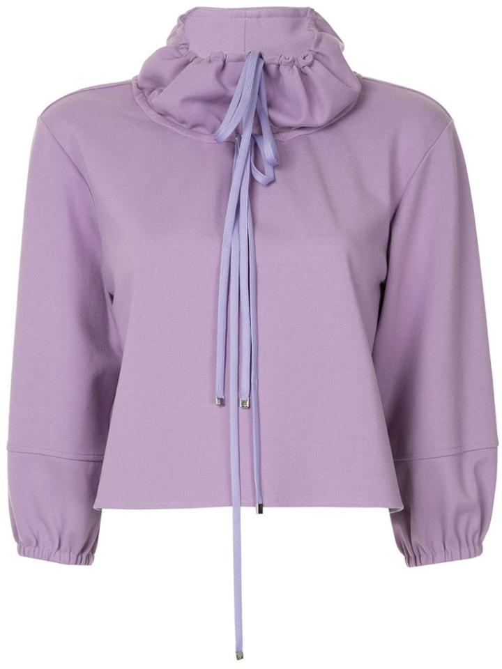 Tibi Stretch Knit Sweater - Pink & Purple