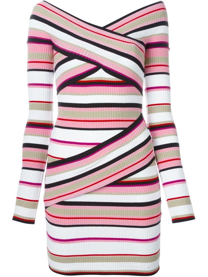 Msgm Striped Fitted Sweater