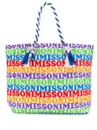 Missoni Mare Large Logo Shoulder Bag - Red