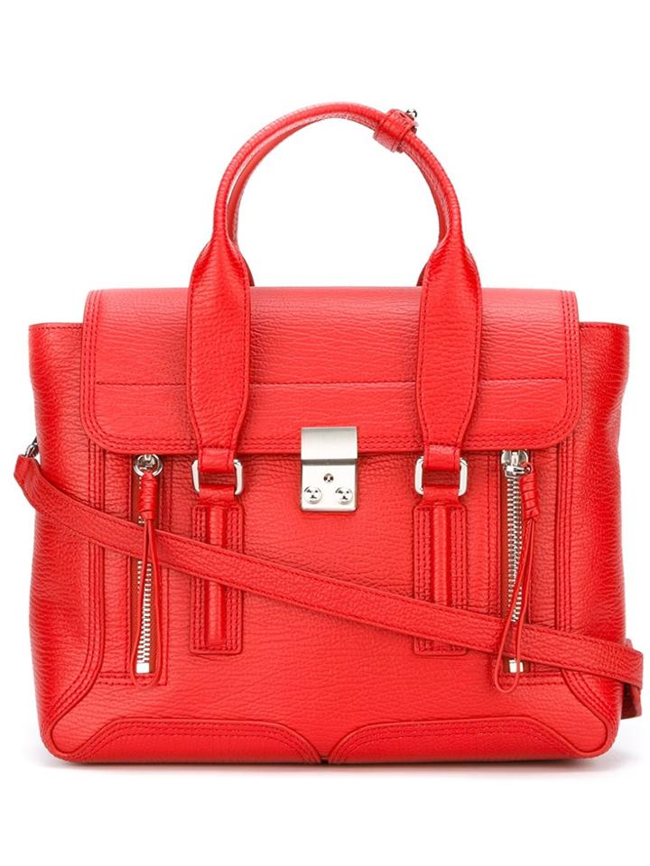 3.1 Phillip Lim Medium Pashli Satchel - Red